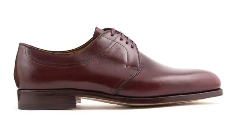 Office Style Formal Shoes DERBY FOUR EYELETS WITH BELLOW TONGUECALF LEATHER