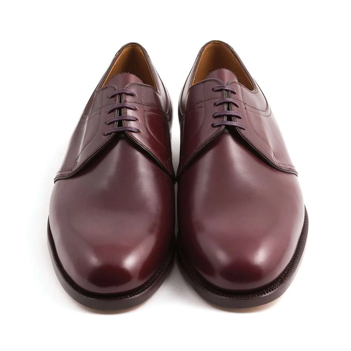 DERBY FOUR EYELETS WITH BELLOW TONGUECALF LEATHER Easy Fit