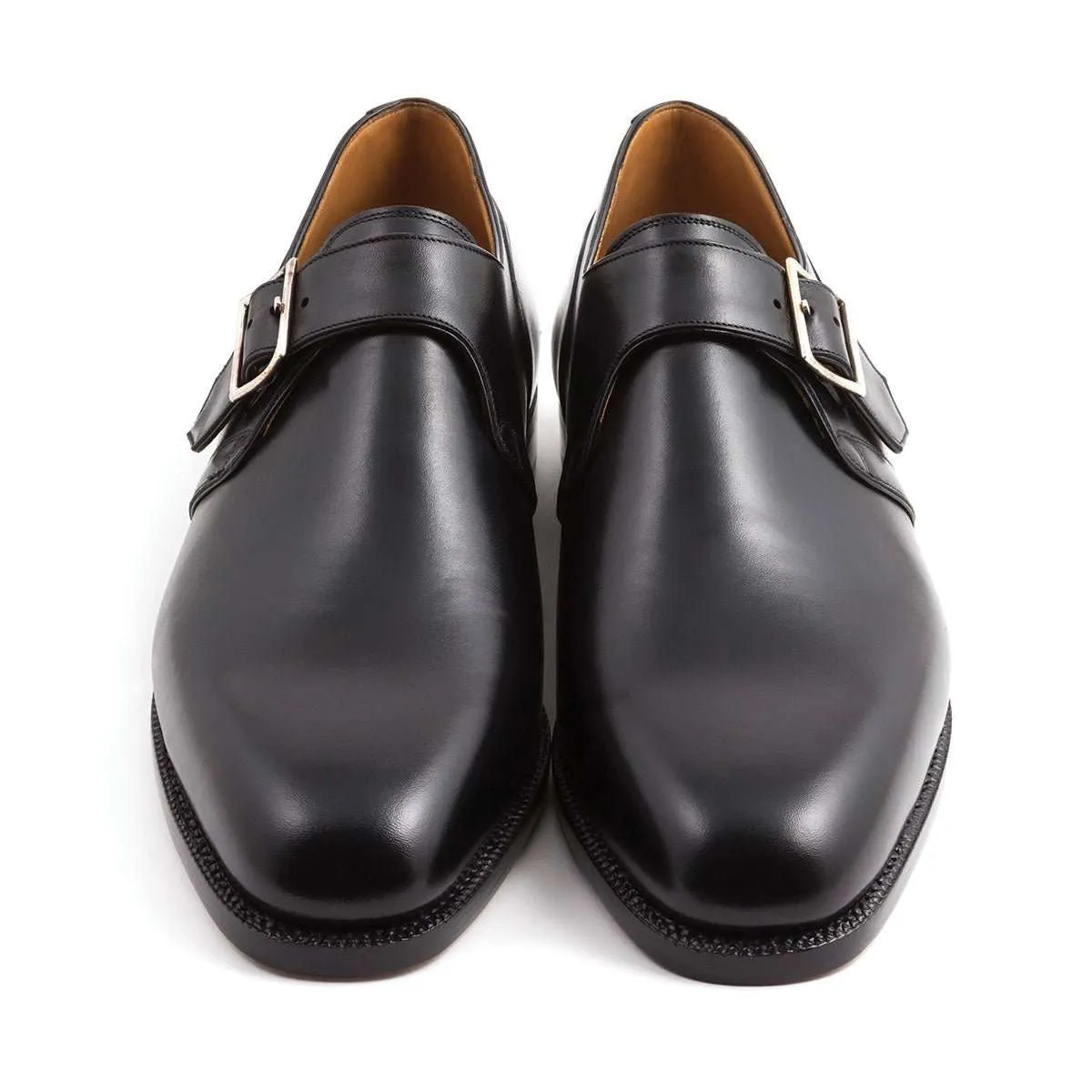 DERBY WITH LARGE BUCKLE CALF LEATHER HAND WELTED GOODYEAR Premium Leather Simple Choice