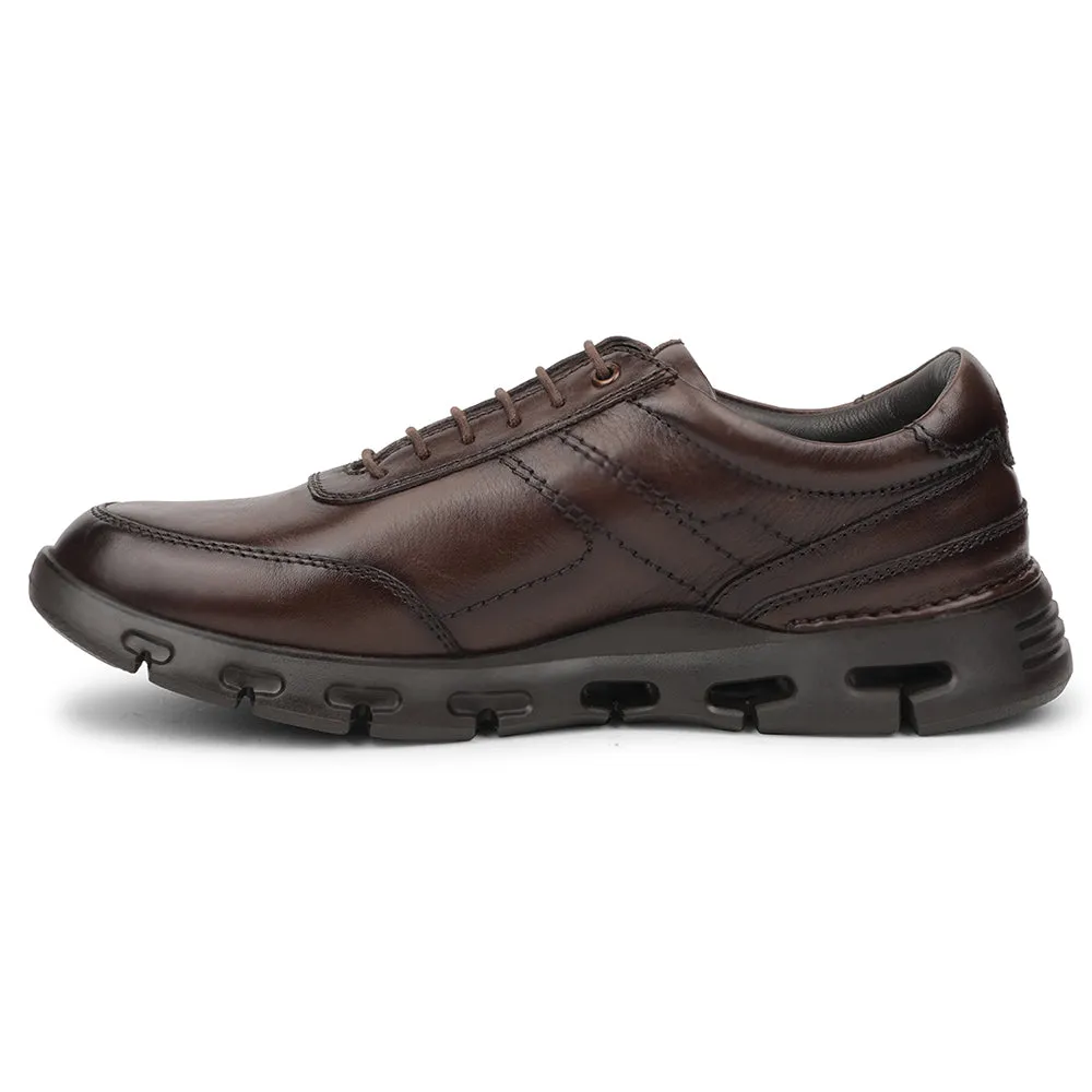Mens Footwear Healers Dark Brown Casual Formal Derby Shoes For Men ASF-1 By Liberty