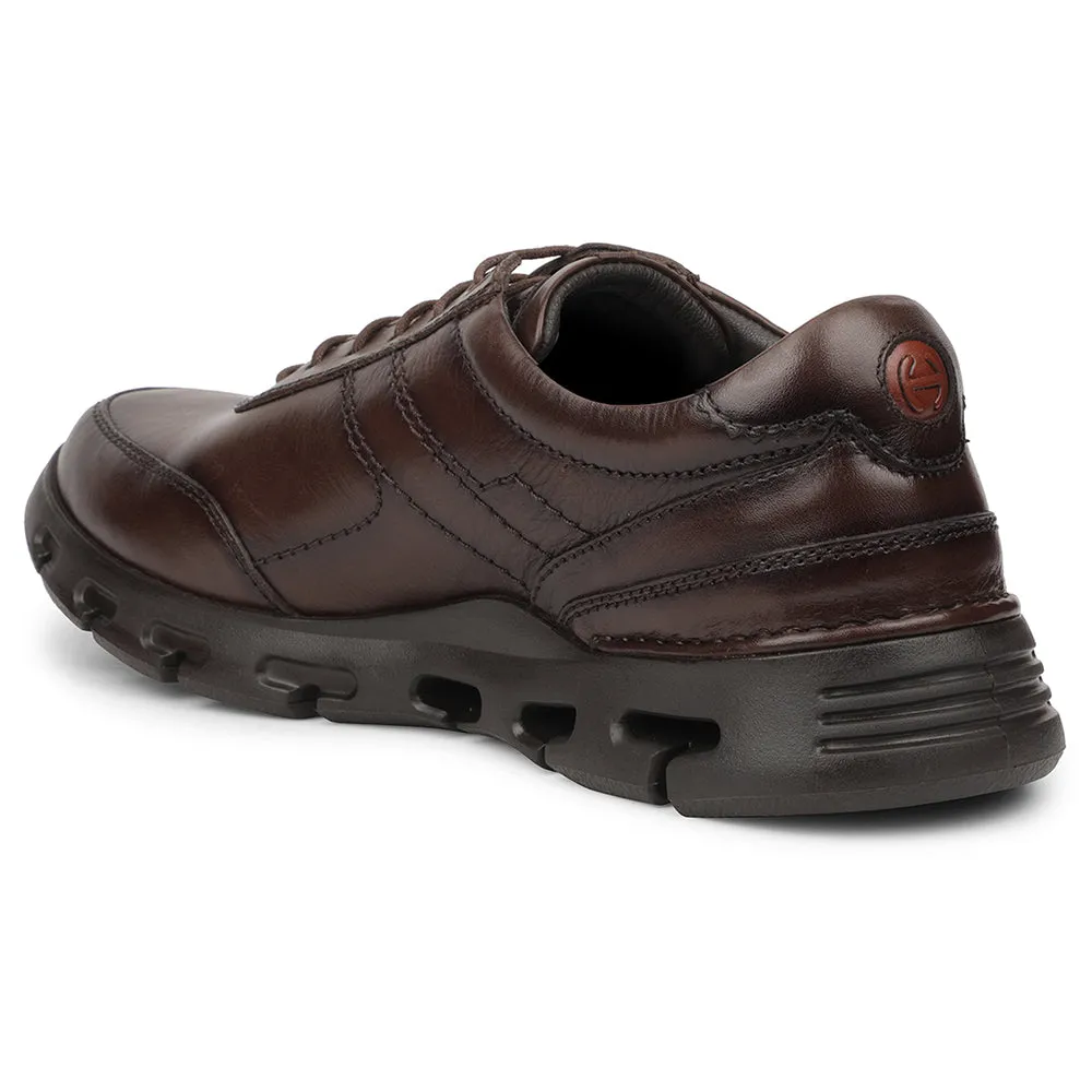 Classic Comfort Healers Dark Brown Casual Formal Derby Shoes For Men ASF-1 By Liberty