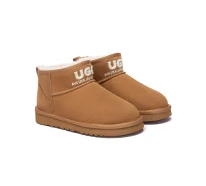 Snow Fun AUSTRALIAN SHEPHERD? UGG Boots Sheepskin Wool Ankle Mini Helia
