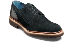 Harlem - Black Suede / Black Calf Refined Aesthetic Neat Stitch