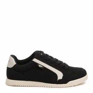 Drop Hike Timeless Look Bolt Black Suede Sneakers
