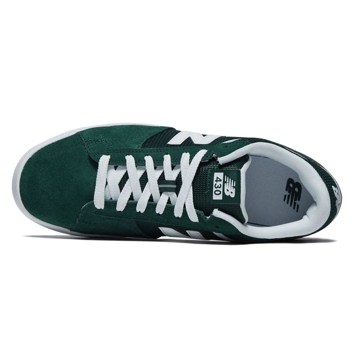 Shock Absorbing Layered Support New Balance 430 Shoes - Kelly Green/White