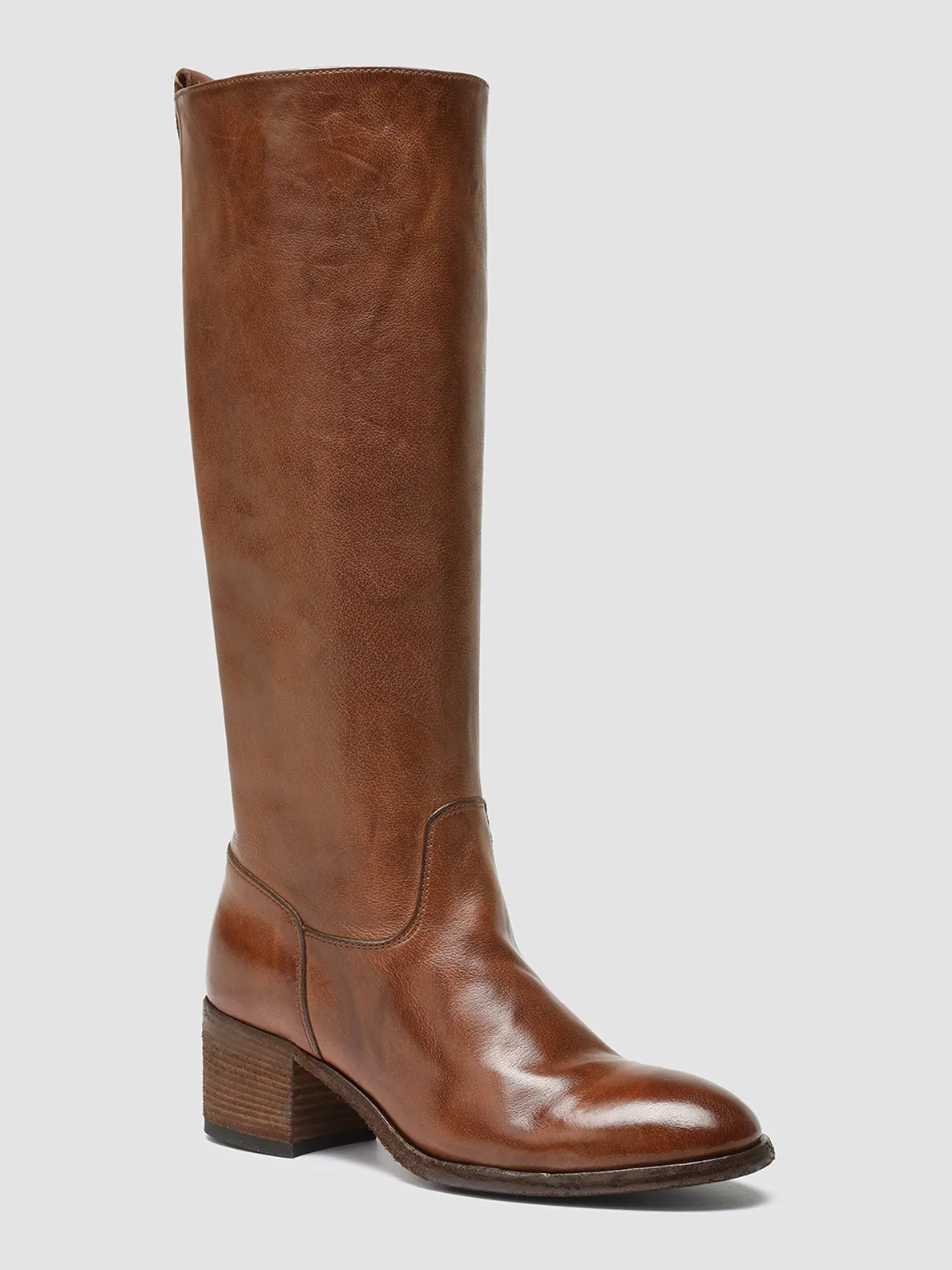 Hero Walk DENNER 116 - Brown Leather Zip Boots