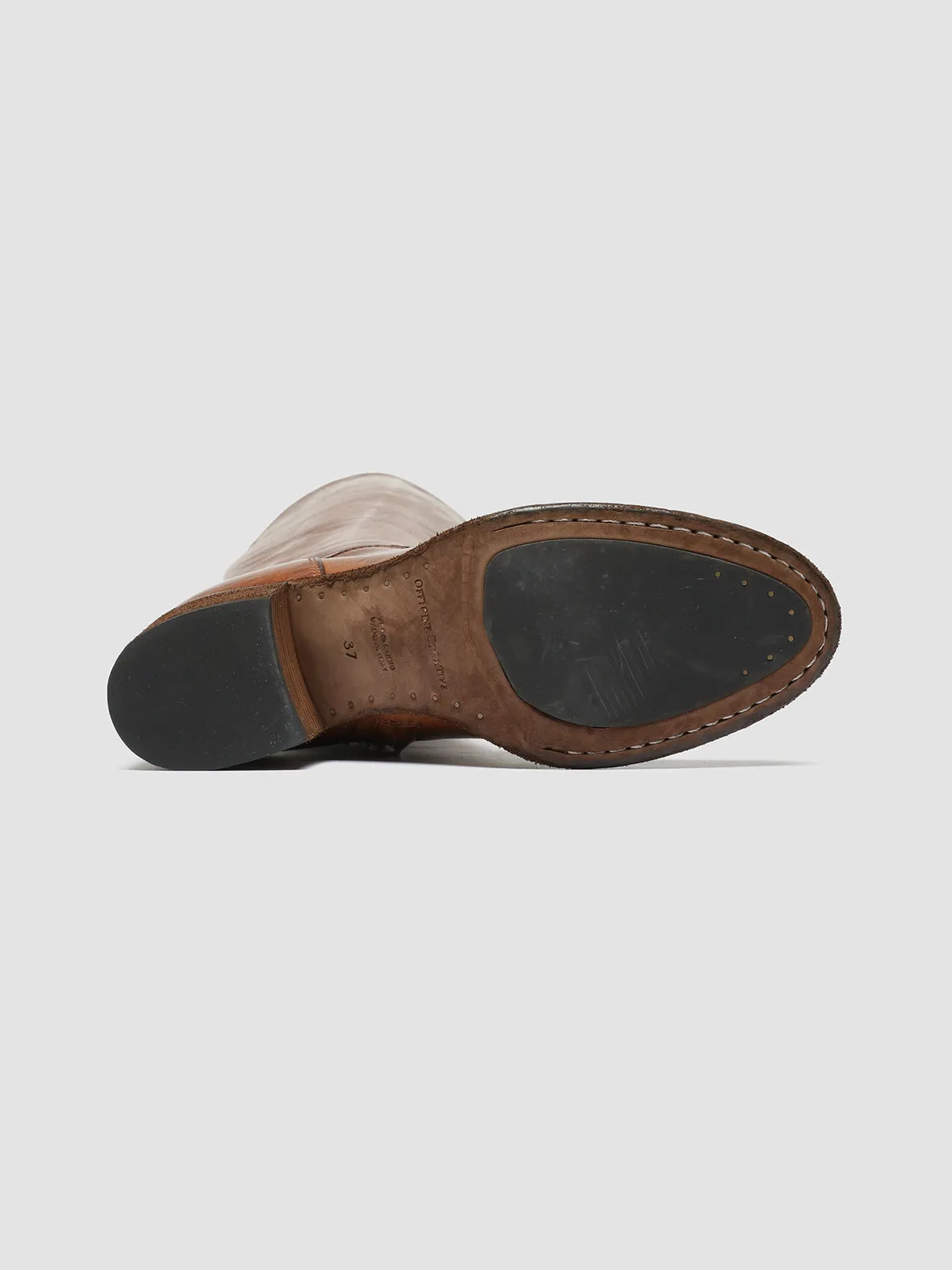 DENNER 116 - Brown Leather Zip Boots Future Walk