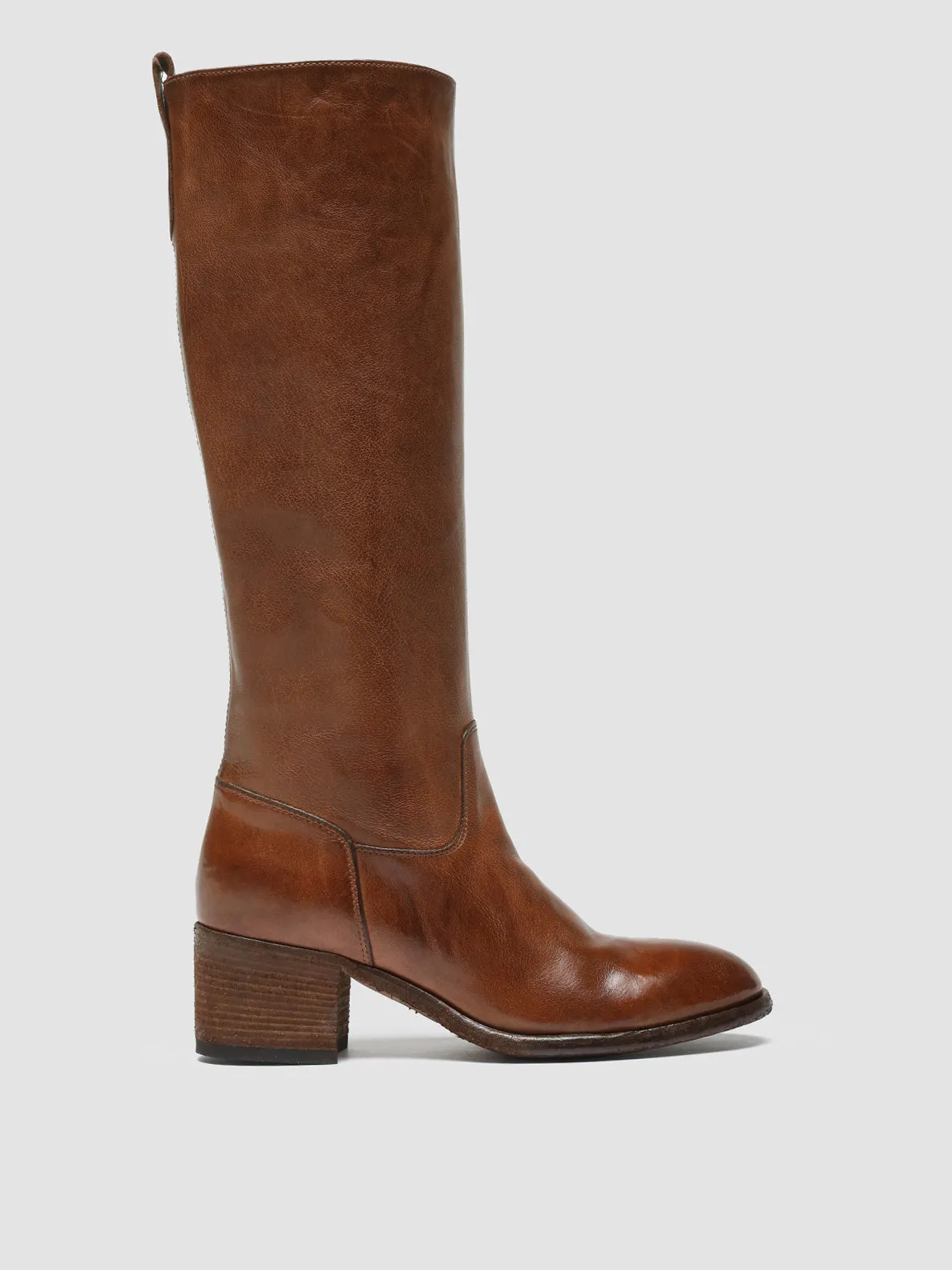 DENNER 116 - Brown Leather Zip Boots City Edge