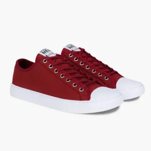 Men's Classic Low Top | Red x White Stylish Appearance