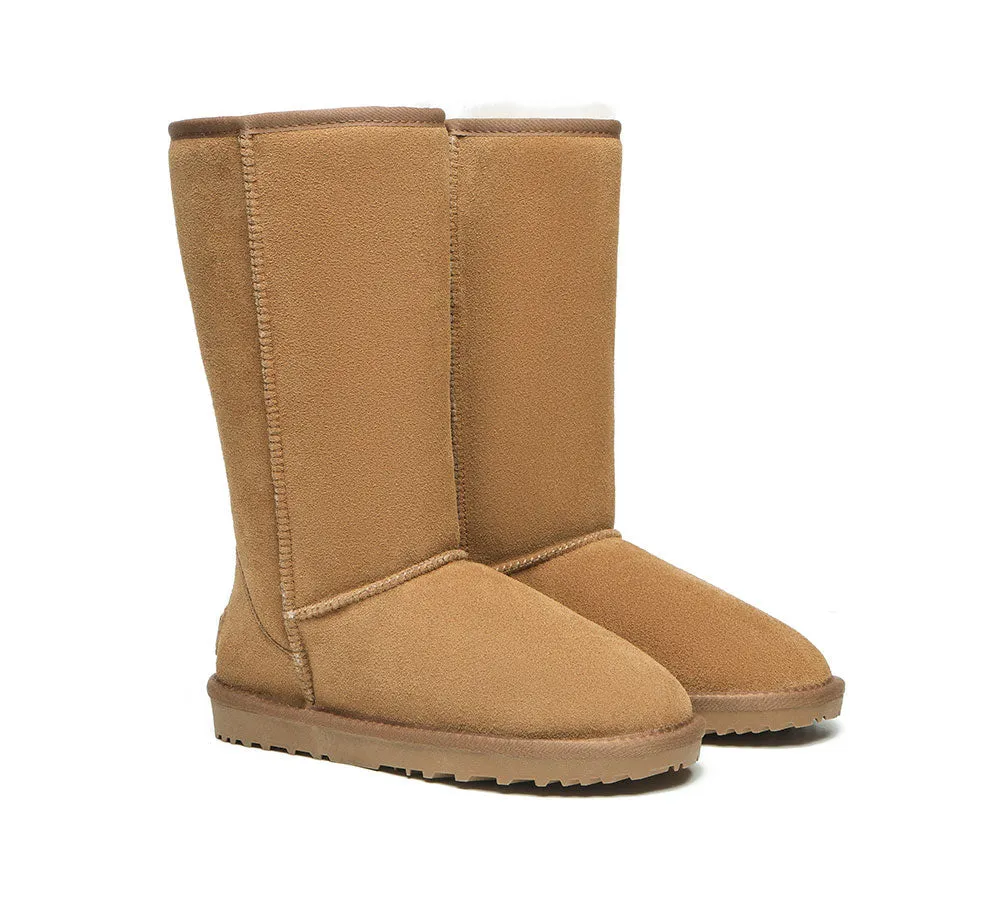 Winter Essentials AUSTRALIAN SHEPHERD? UGG Boots Double Face Sheepskin Wool Tall Classic Suede