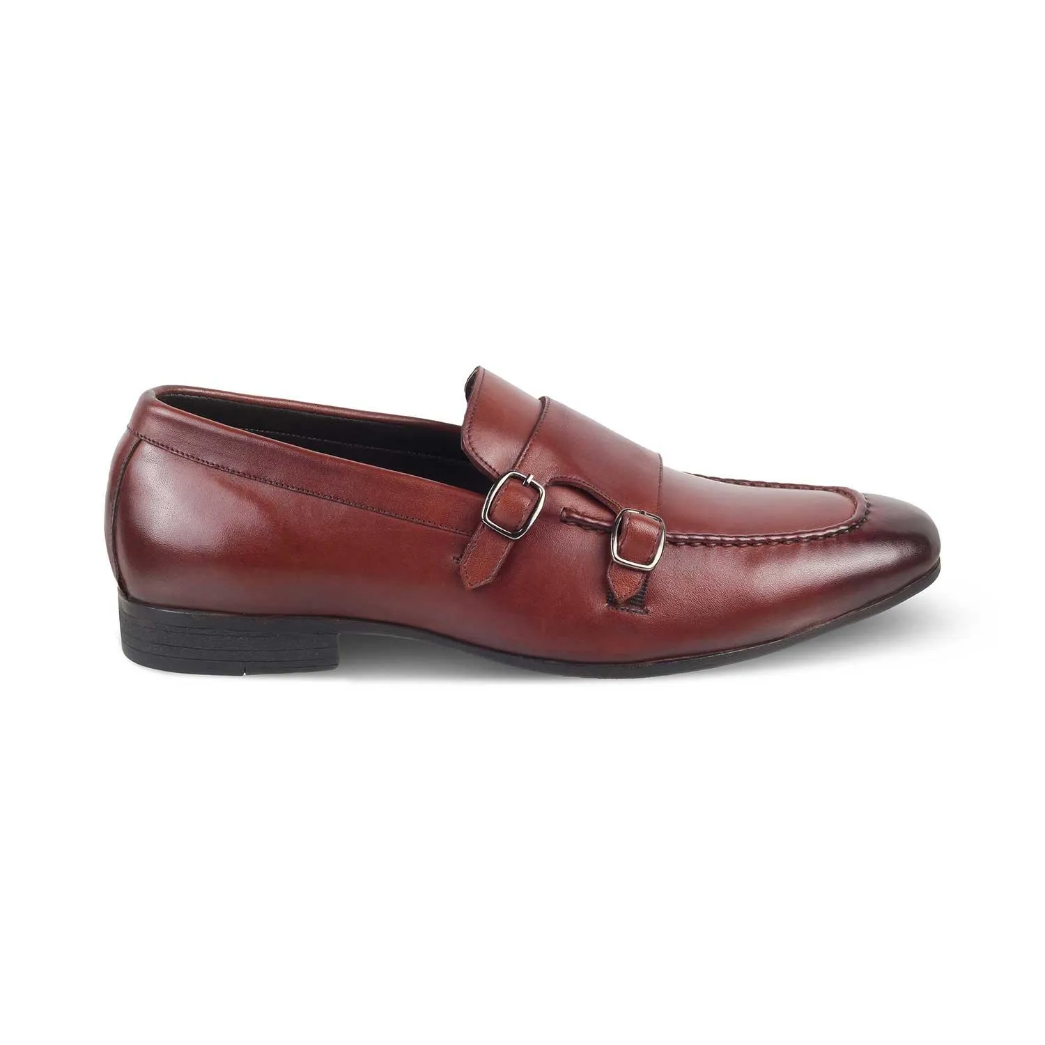 Business Wear The Bern Brown Men's Double Monk Shoes Tresmode