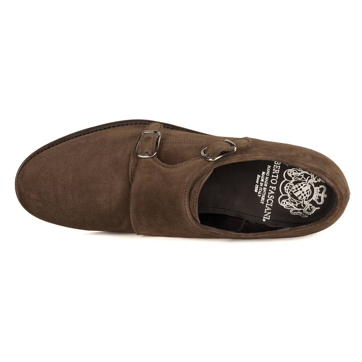 JASON 94021<br>Monkstrap in brown suede Corporate Event Scandi Cut