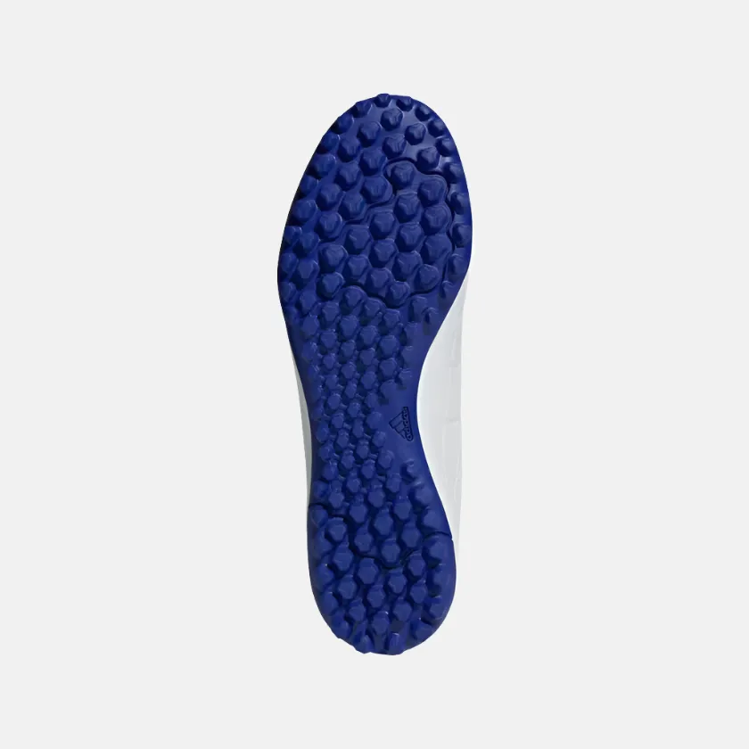 Adidas Copa Pure 2 Club Unisex Turf Football Shoes - Cloud White/Lucid Blue/Solar Red Club Matches Foot Ready