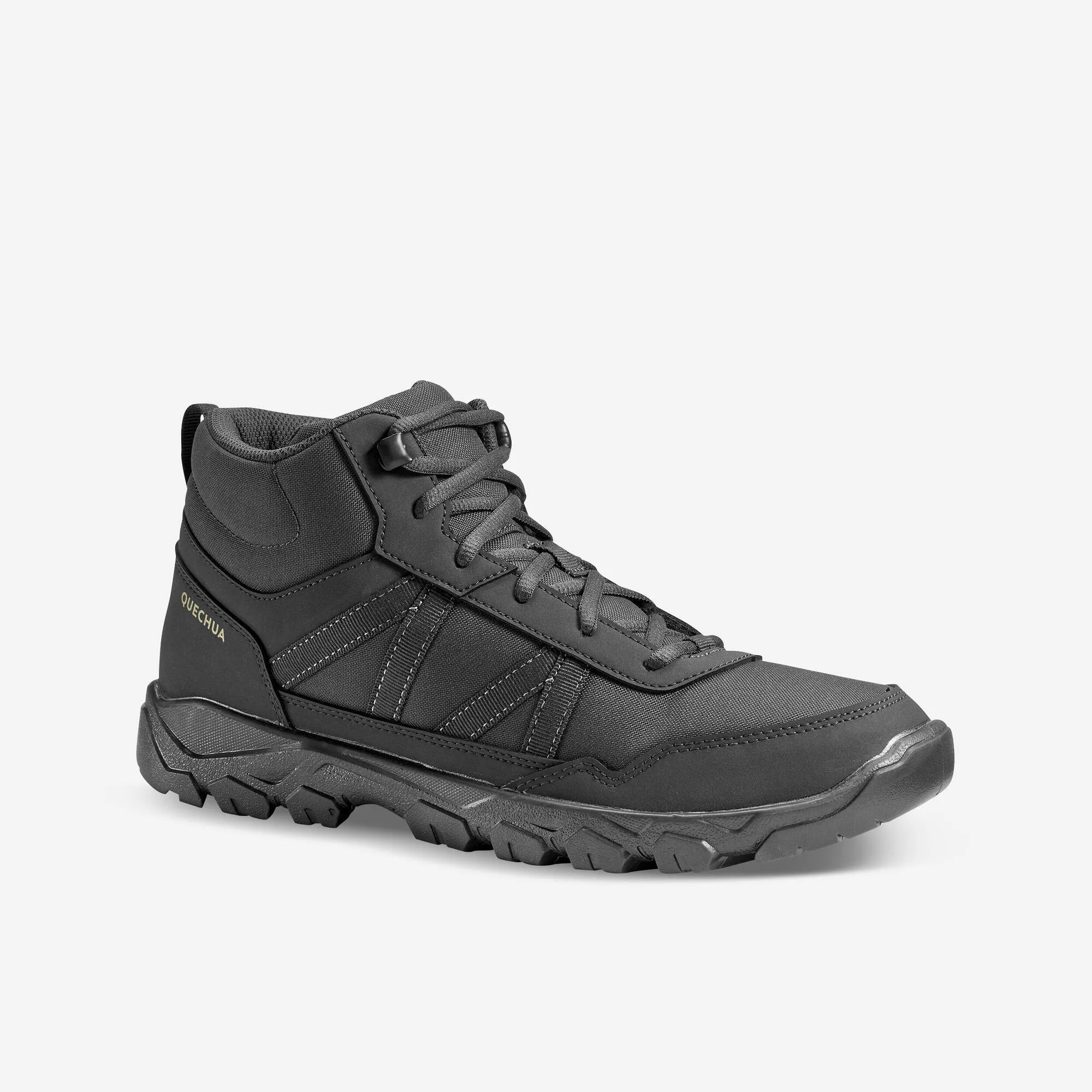 Quechua Men's NH100 Mid Hiking Boots Weather Resistance