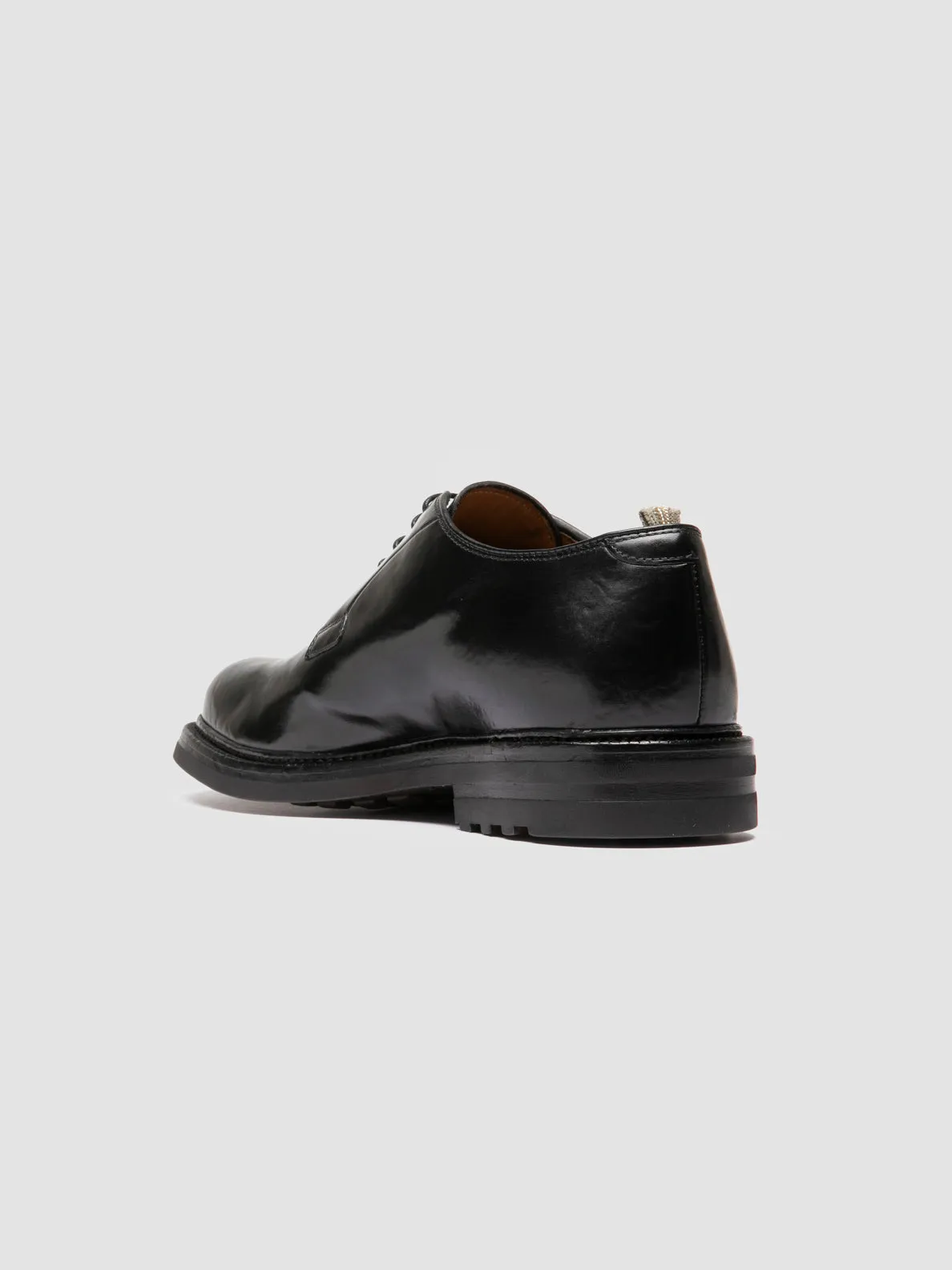 Classic Walk Lined Style ASTON FLEXI 001 - Black Leather Derby Shoes