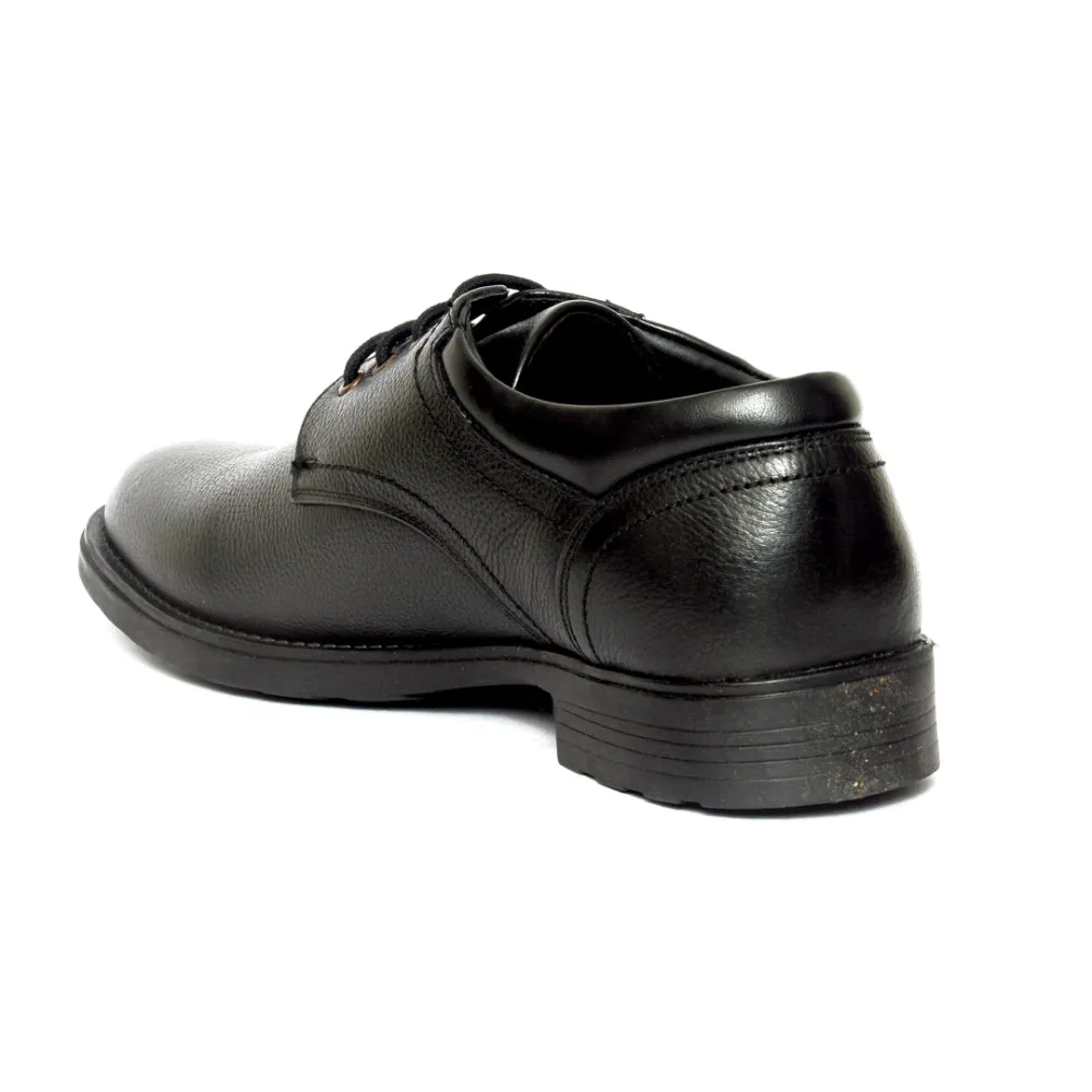 Healers Formal Black Lace-Up Derby Shoes For Men GAS-C17 By Liberty Elastic laces Classic Step
