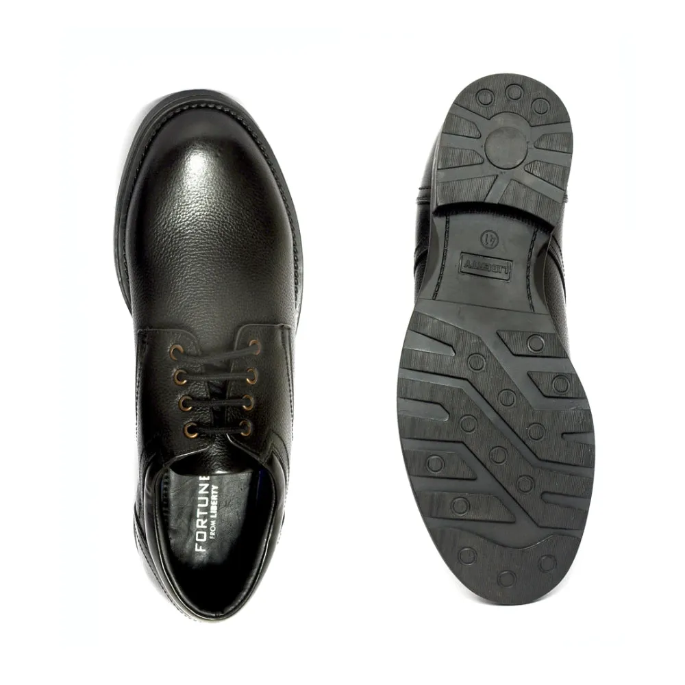 Healers Formal Black Lace-Up Derby Shoes For Men GAS-C17 By Liberty Timeless Workwear Fit Balanced Sole Support