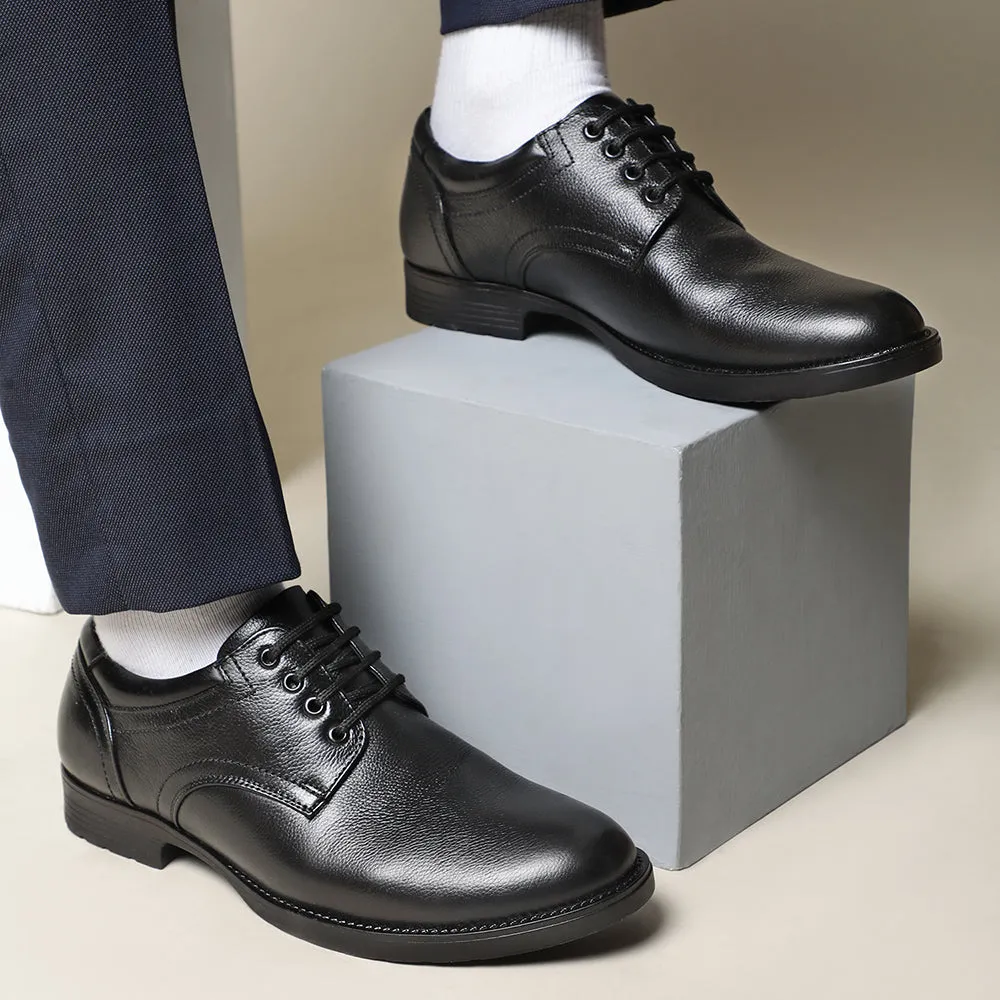 Walking Day Healers Formal Black Lace-Up Derby Shoes For Men GAS-C17 By Liberty