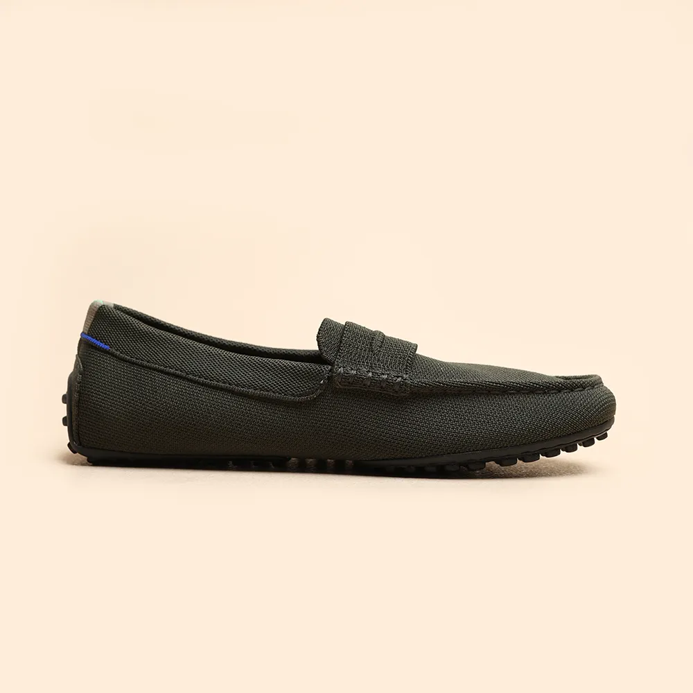 Travel Pair Rothy -  Men - The Driving Loafer - Green