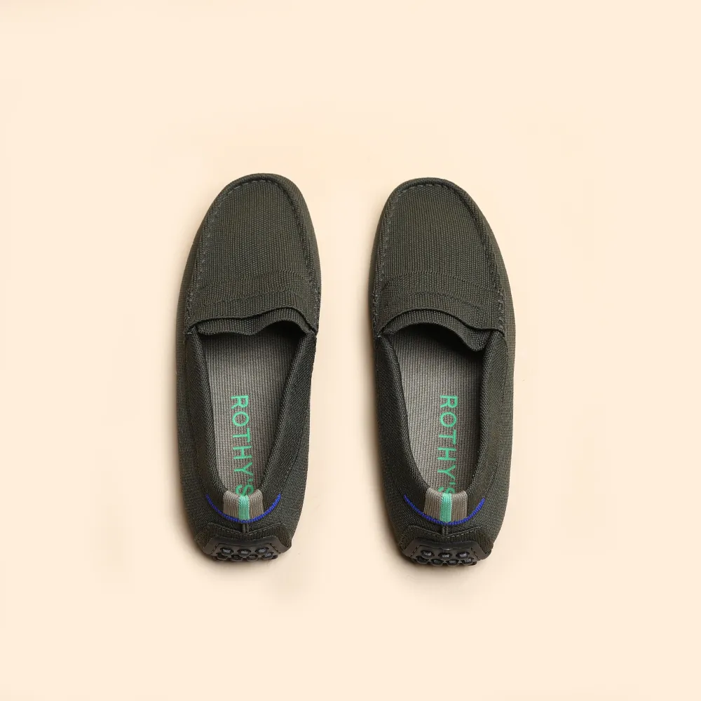 Rothy -  Men - The Driving Loafer - Green Versatile Footwear Firm Guard