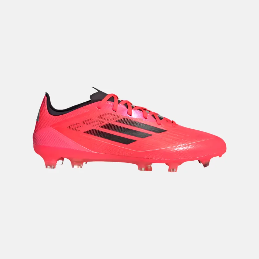 Training Ground Traction Frame Adidas F50 Pro Firm Unisex Football Shoes -Turbo/Aurora Black/Platinum Metallic