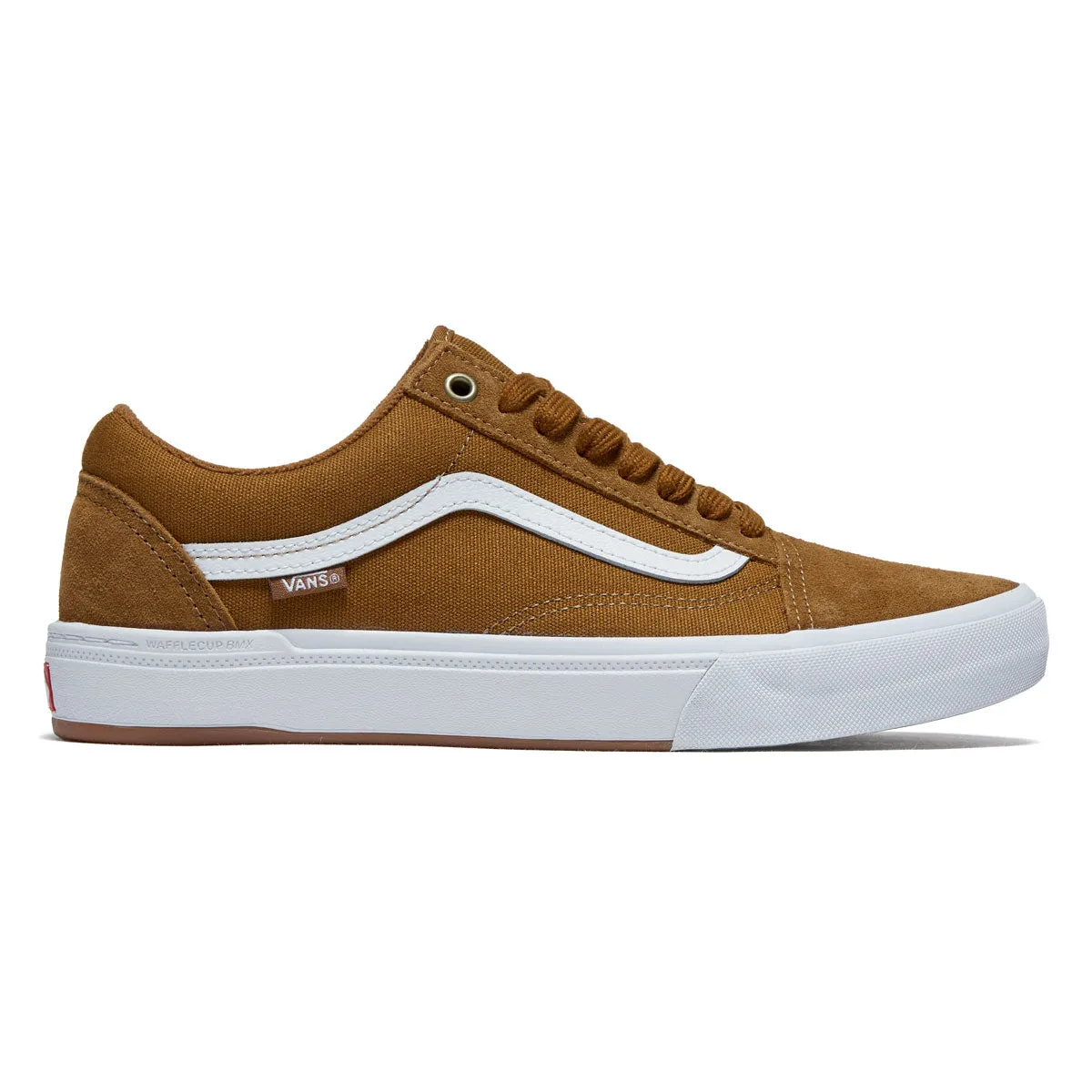 Stretchable Fabric Padded Heel Vans Bmx Old Skool Shoes - Golden Brown