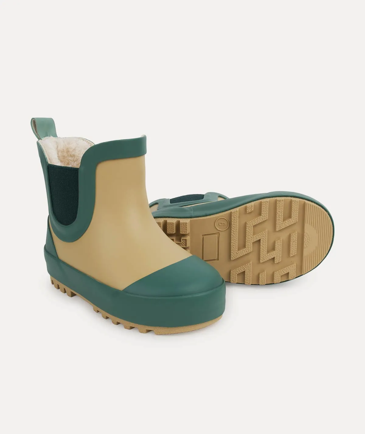 Quick Weather Fit Short Rain Boot - Camel/ Juniper Mix
