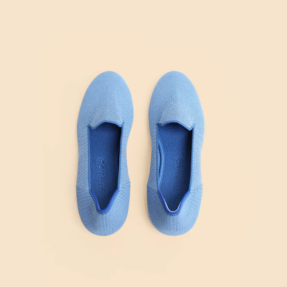 slip-resistant Rothy - Women - The Loafer - Tide Pool Blue