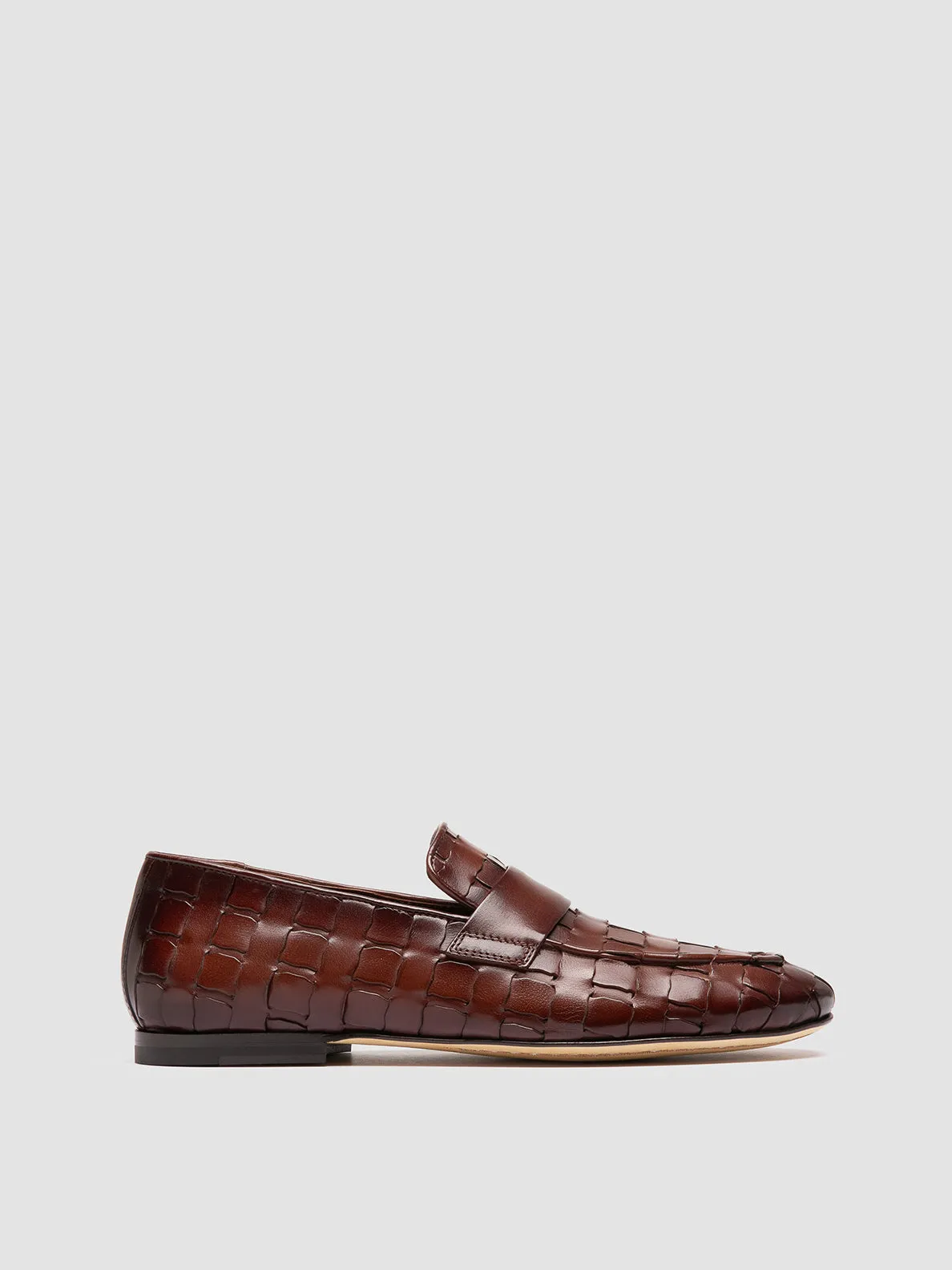 Park Path Lace   Up AIRTO 015 - Brown Leather Loafers
