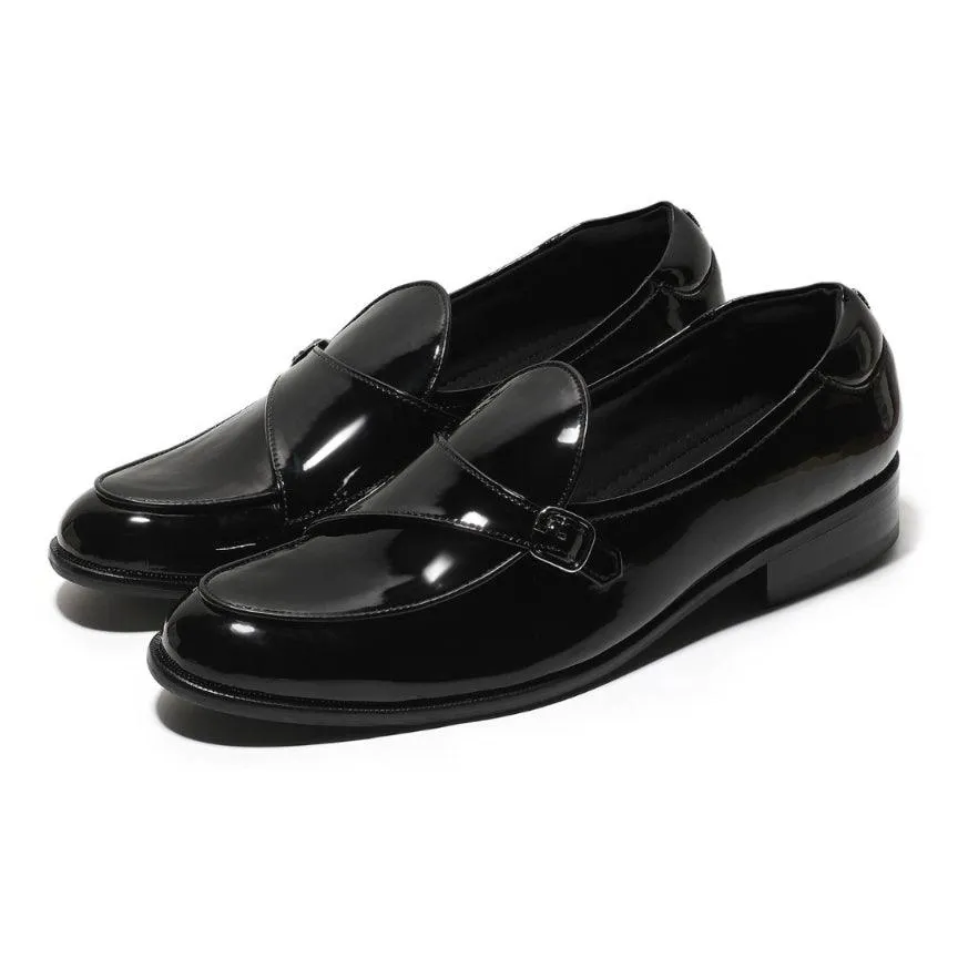 Edge Look Sharp Trim Goliath - Black Patent Monk Slip-On