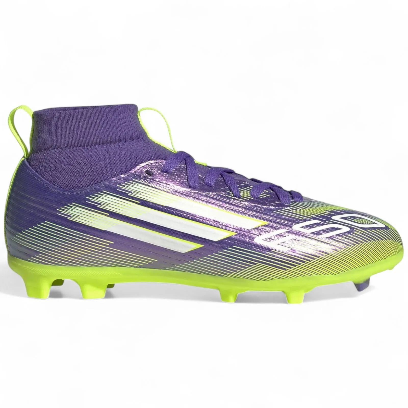 adidas F50 League Kids Firm Ground Mid-Cut Football Boots Quick lace Strike Zone