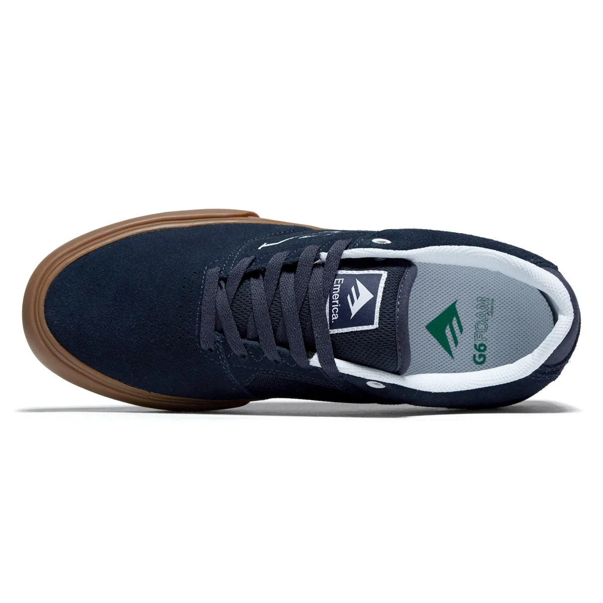 Easy Fit Flex Comfortable Straps Emerica The Low Vulc Shoes - Navy/Gum