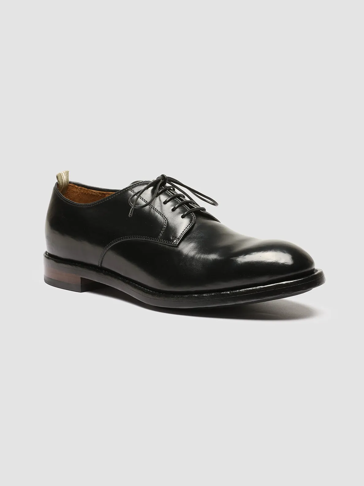 Professional Mood workday wear TEMPLE 018 - Black Leather Derby Shoes