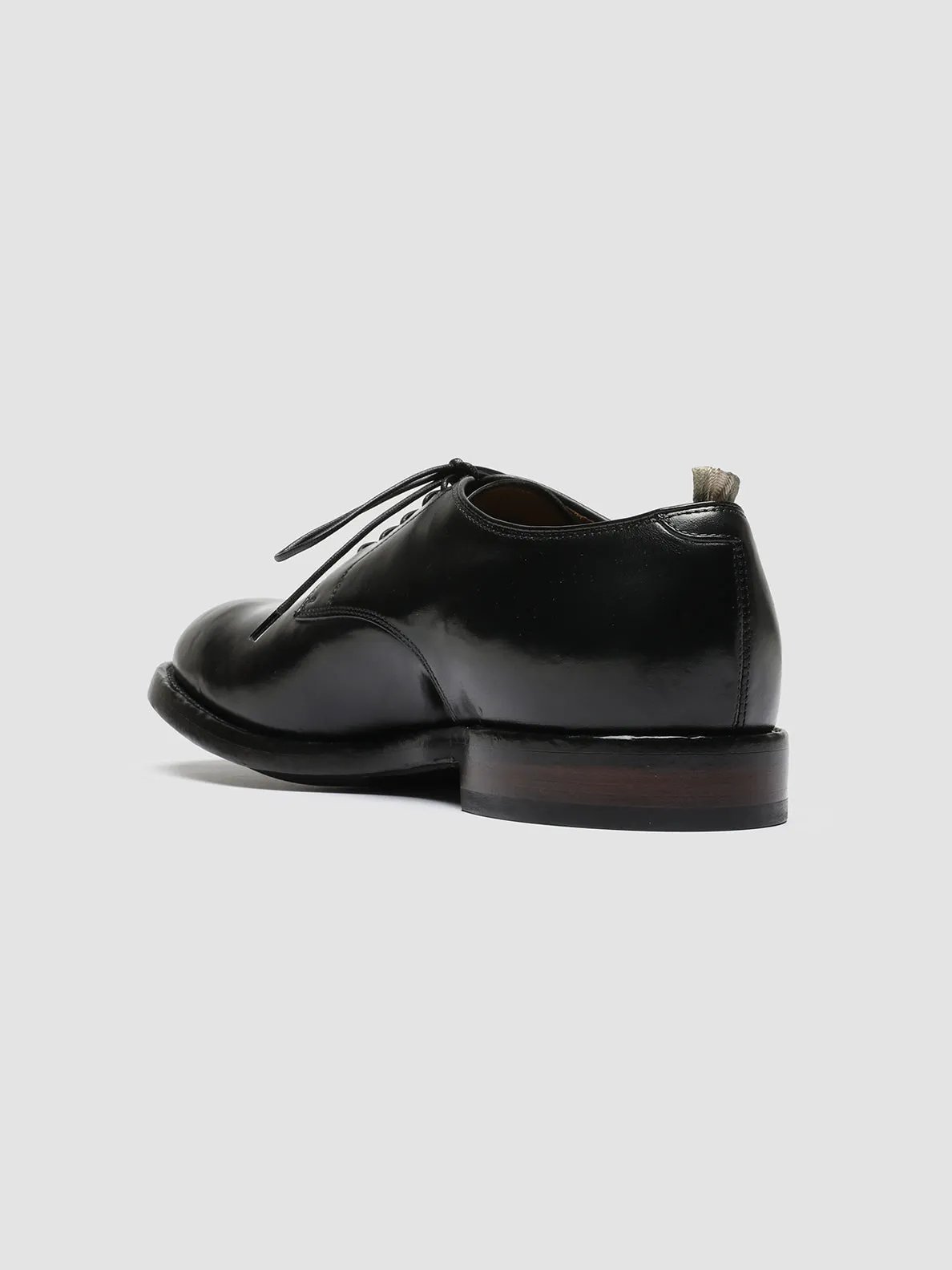 Sharp Work Profile TEMPLE 018 - Black Leather Derby Shoes