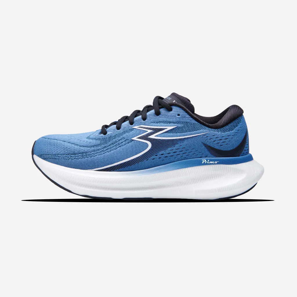361-ELEOS: Denim/White lightweight upper running shoes zigzag - design shoes