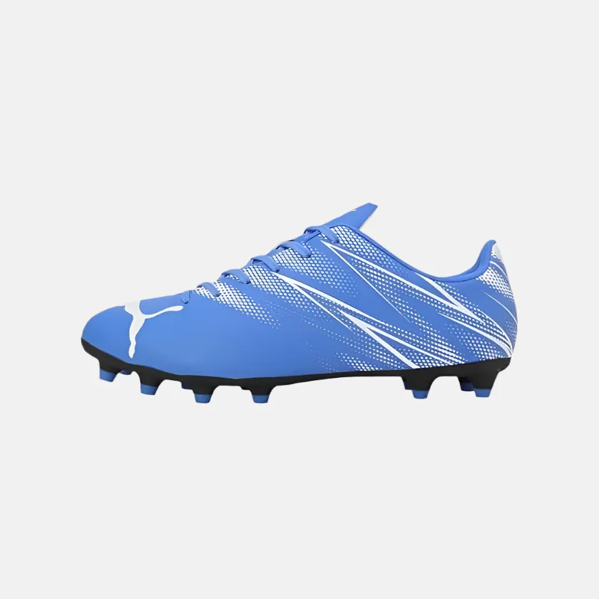 Quick Moves Puma Attacanto FG/AG Junior Kids Unisex Football Shoes -Bluemazing/White