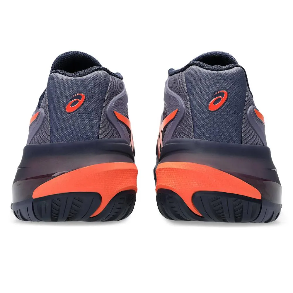 Basic Comfort Comfortable Run Asics Gel Resolution X Wide Men's Tennis Shoe (Greyish Purple/Nova Orange)