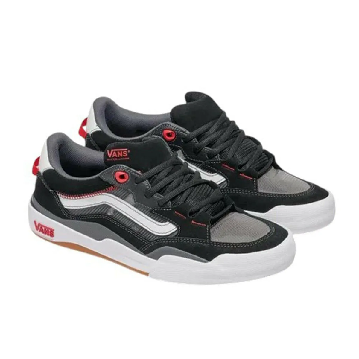 Vans - Skate Wayvee 2 Shoes Black/White/Red Grip Fit Ride Speed Performance