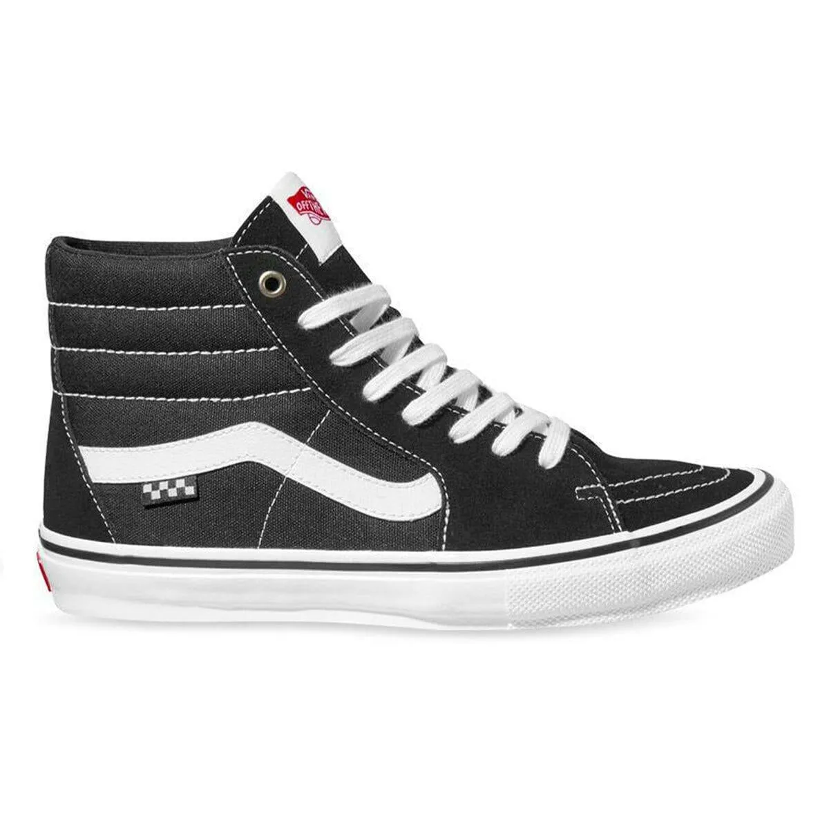 Vans - Skate Sk8 Hi Shoes Black/White Advanced Cushioning Custom Fit