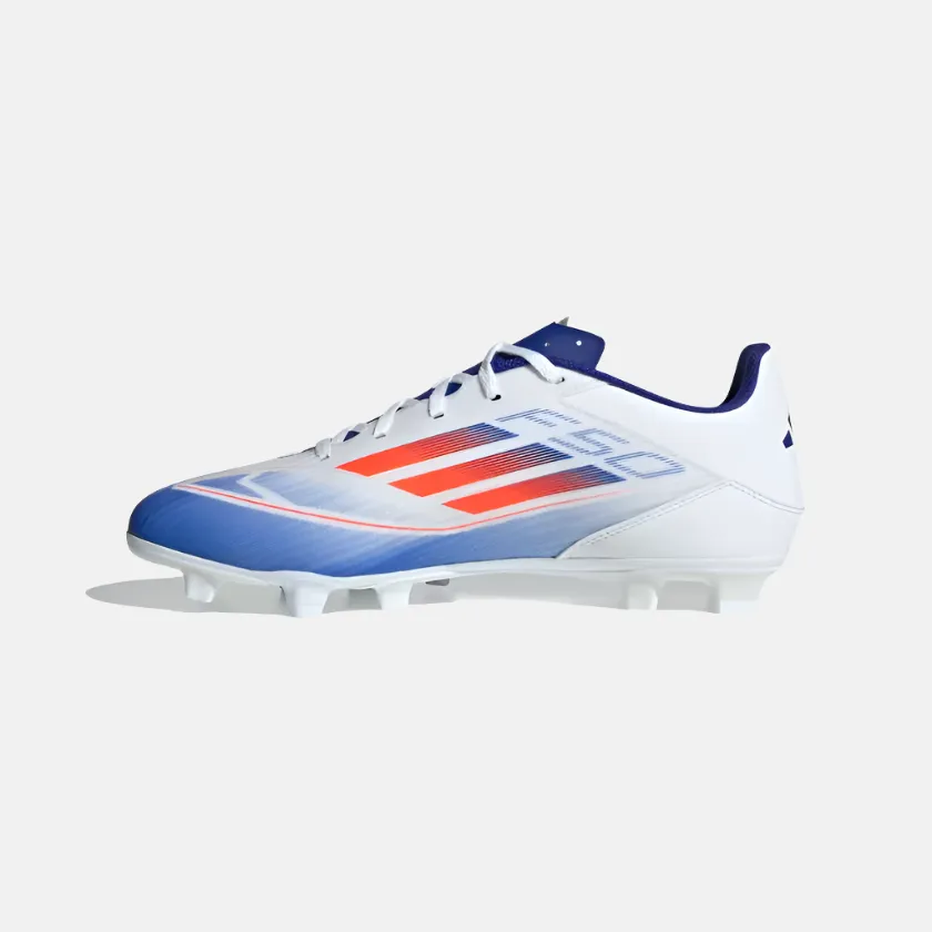 Arch support Padded Fit Adidas F50 Club Flexible Ground Men's Football Soccer -Cloud White/Solar Red/Lucid Blue
