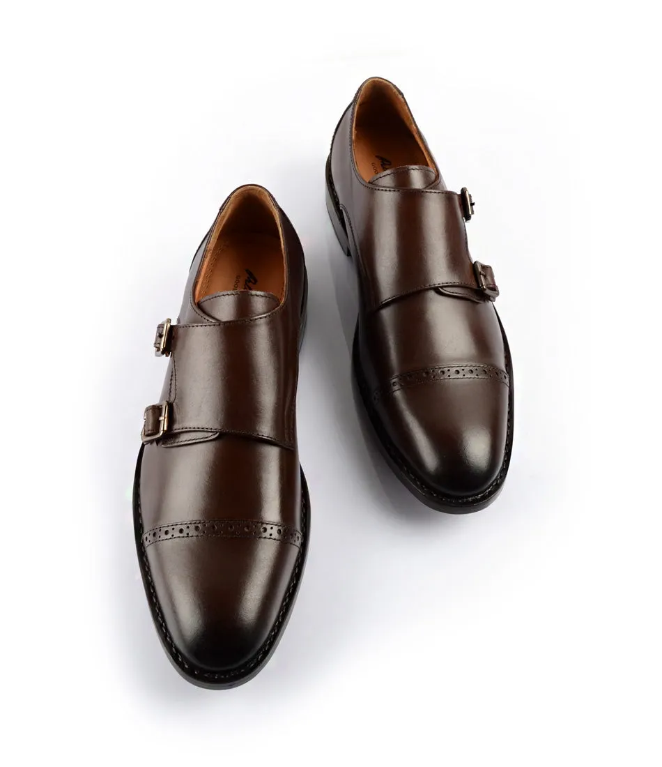 Toe room Icon Fit Goodyear Welted - Double Monk Strap - Brown