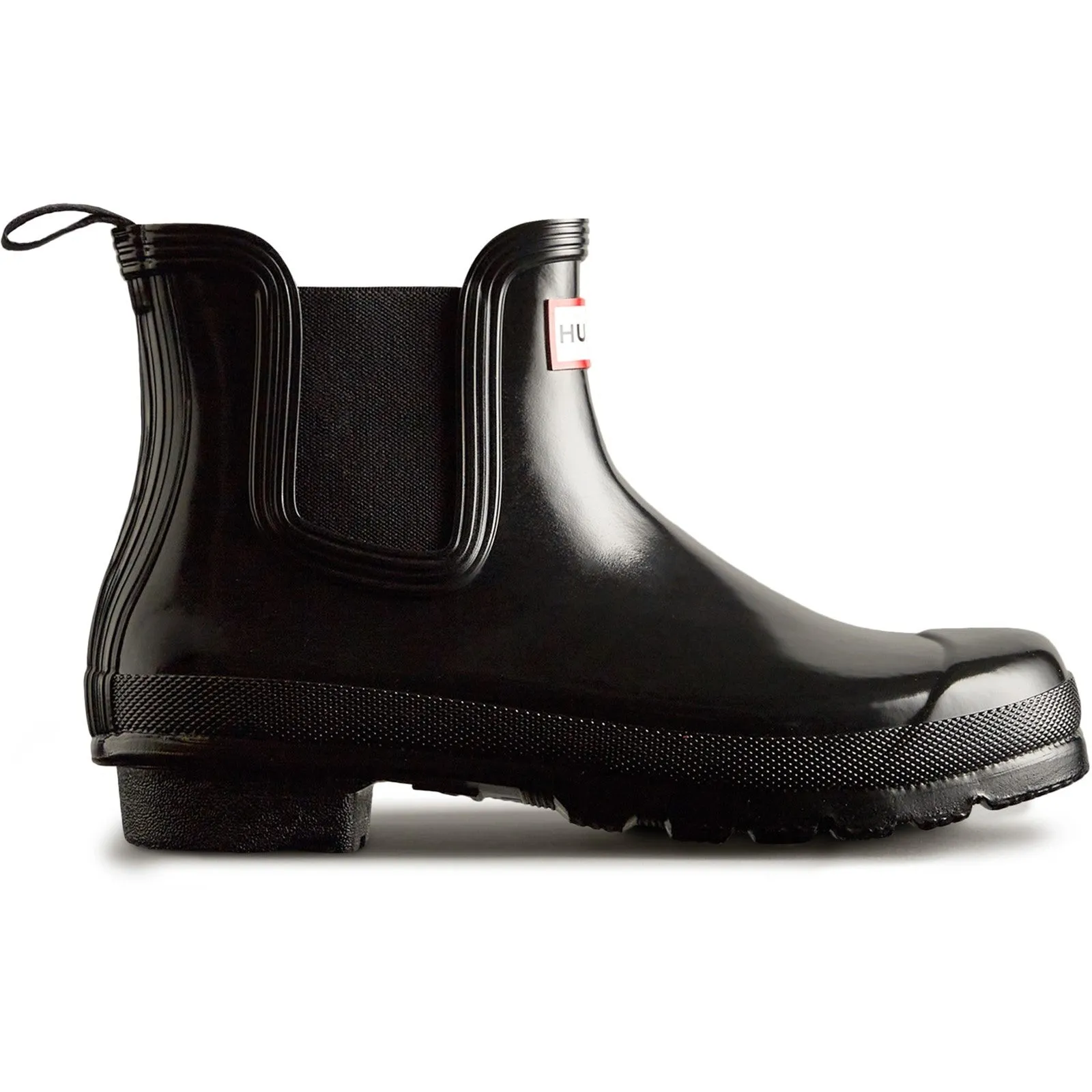Hunter Womens Womens Original Chelsea Gloss Boot Black Fashionable Wear