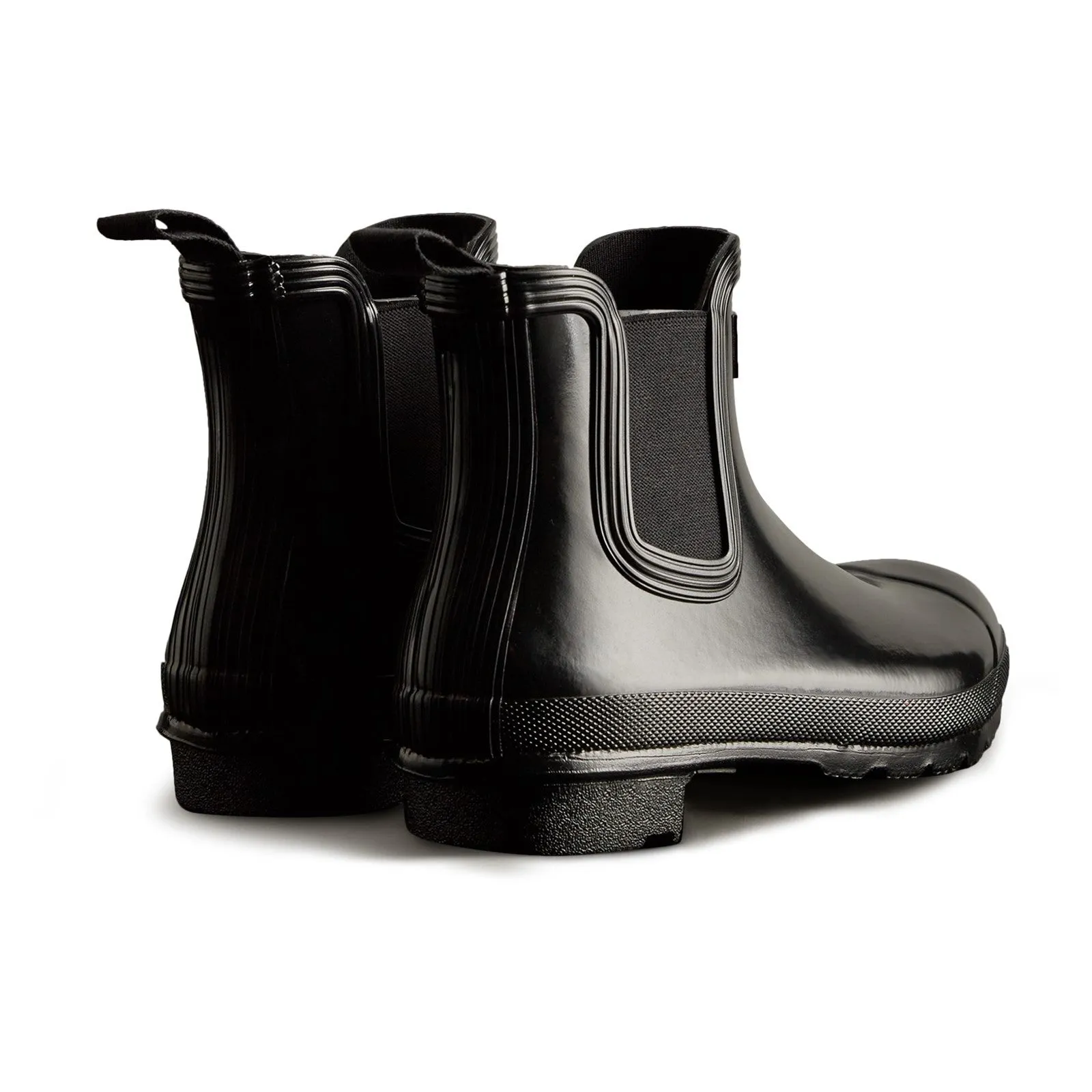 Hunter Womens Womens Original Chelsea Gloss Boot Black Cold Days Urban Style