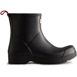 Active Walking Fit Slip On Fashion Hunter Mens Original Play Short Wellington Boots Black