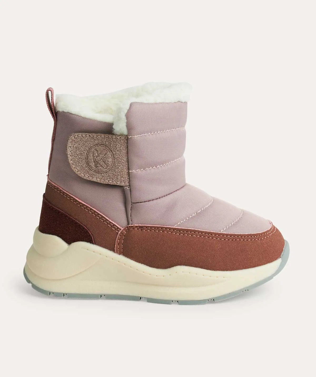 Cold Boots Active Foot Support Quilted Snow Boot - Rose