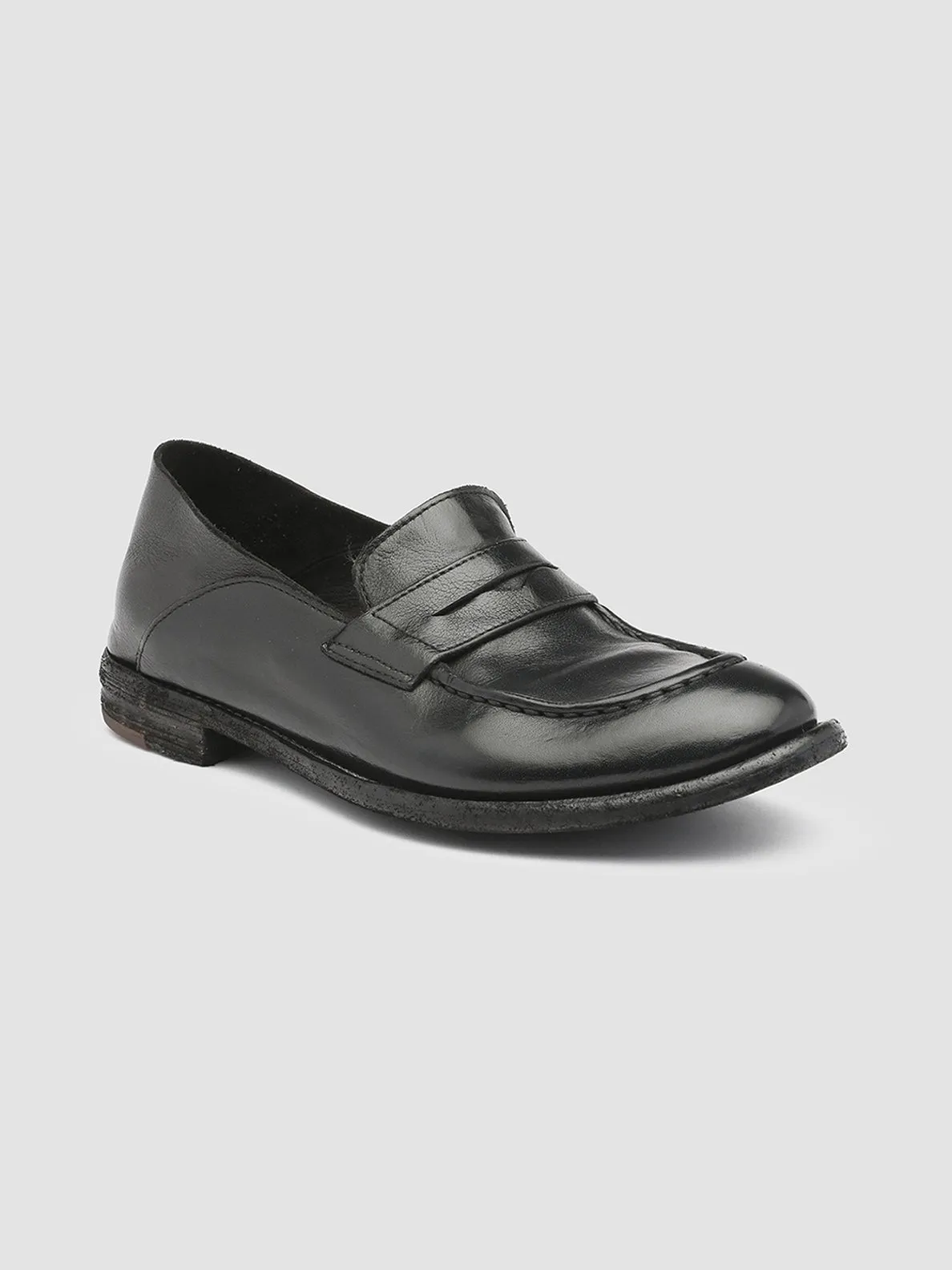 LEXIKON 516 - Black Leather Loafers Stable Core Comfort Midsole