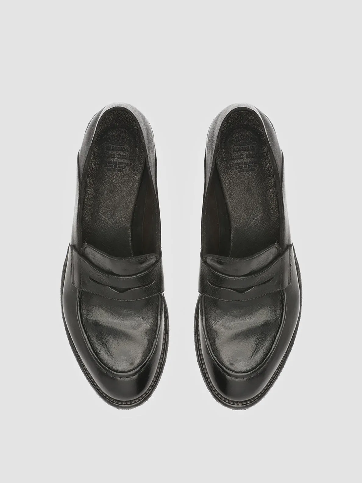 Field Walk Linen Air LEXIKON 516 - Black Leather Loafers