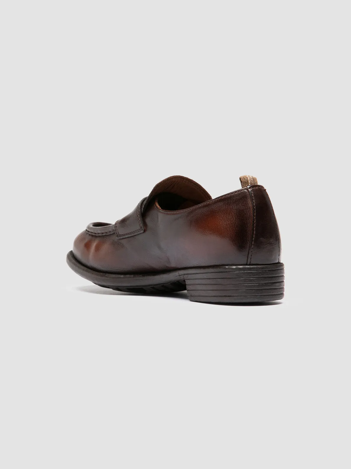 Comfort Outsole CALIXTE 020 - Brown Leather Penny Loafers