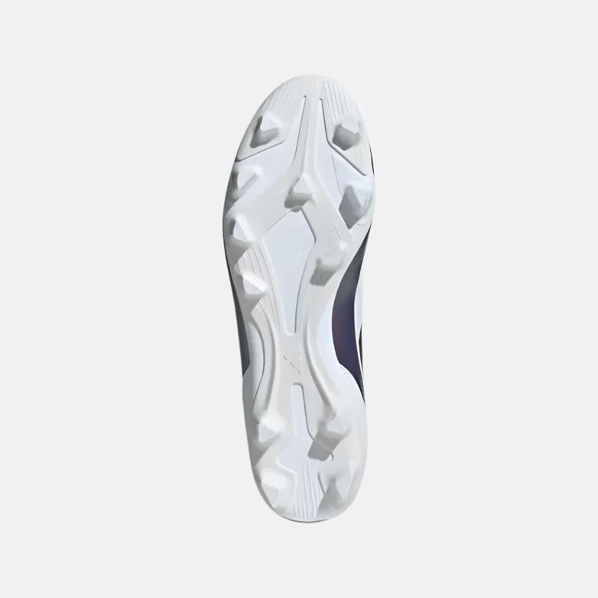 Speed Point Clean Drive Adidas F50 Club Messi Flexible-Ground Football Shoes -Cloud White/Core Black/Purple