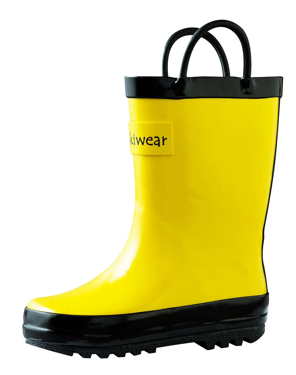 Instant Style Heavy Rainfall Loop Handle Boots, Yellow & Black (Adult)
